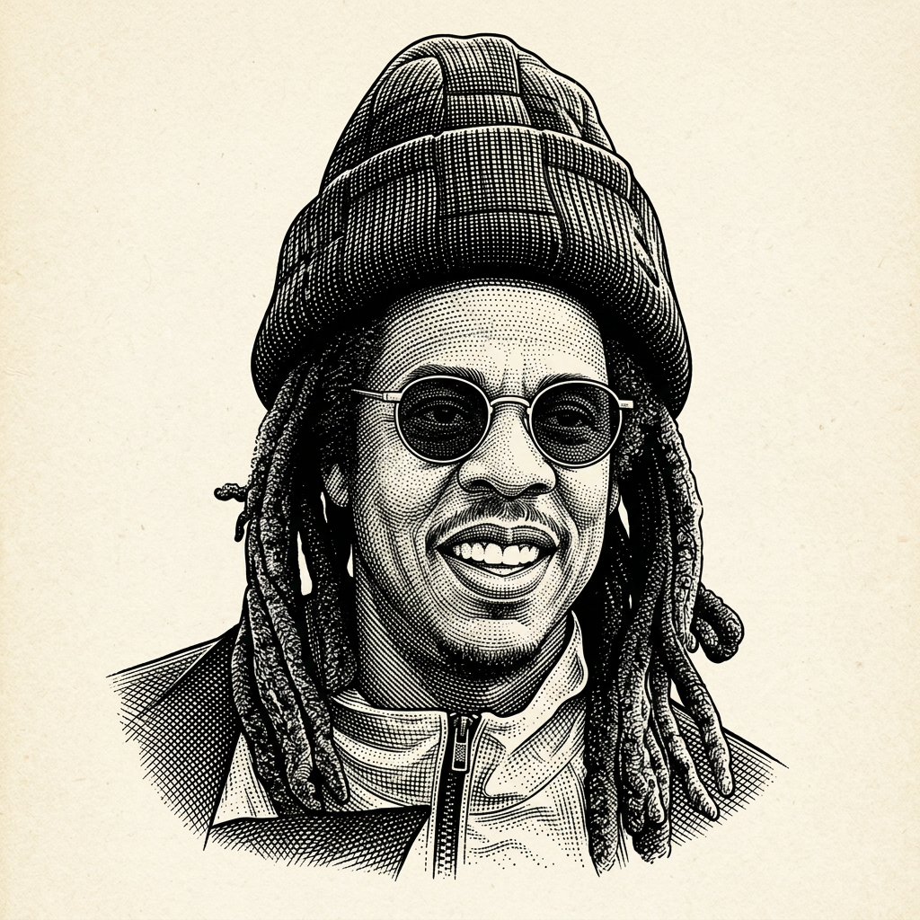 Jay-Z portrait illustration