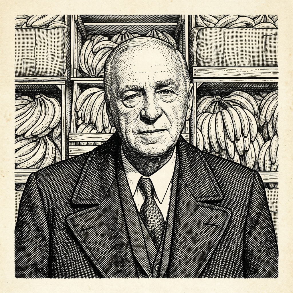 Sam Zemurray portrait illustration